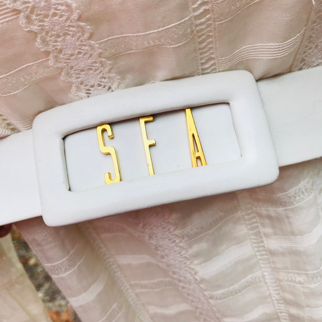 Judith Leiber Saks Fifth Ave - Leather Belt Judith Leiber for Saks Fifth Avenue Black Leather Hip Belt  main image 2