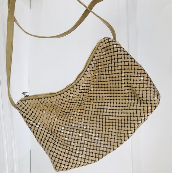Vintage Whiting Davis Mesh Beige Crossbody Bag Vintage 1970s Disco Era Purse Vintage Mesh Purse Minimalist Handbag HTF Etsy Ireland