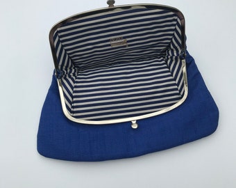 Vintage Blue Clutch