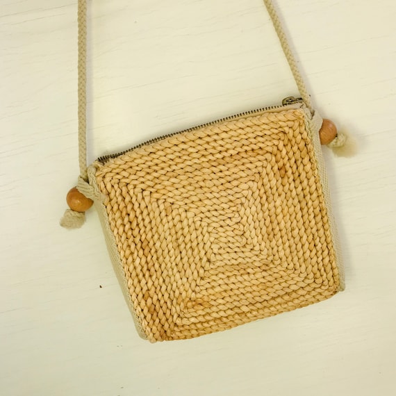 Midcentury Straw Bag