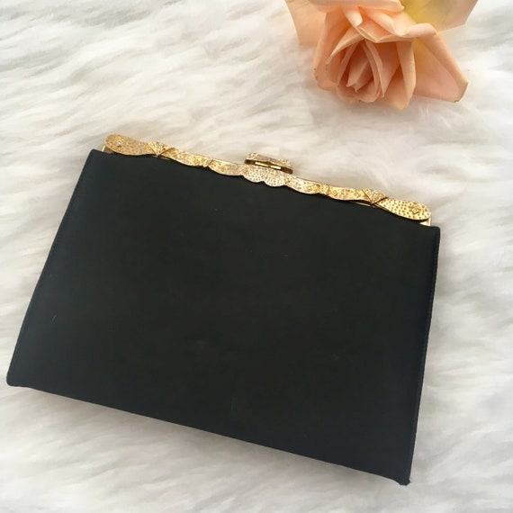 Vintage Ingber Clutch Aurora Borealis Crystal 195… - image 3