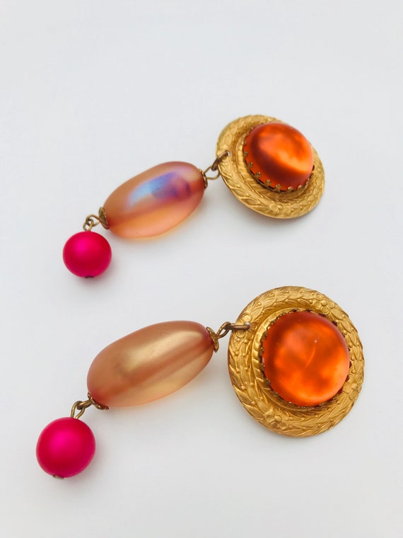 Vintage Dangle Earrings, Drop Earrings, Runway Ear