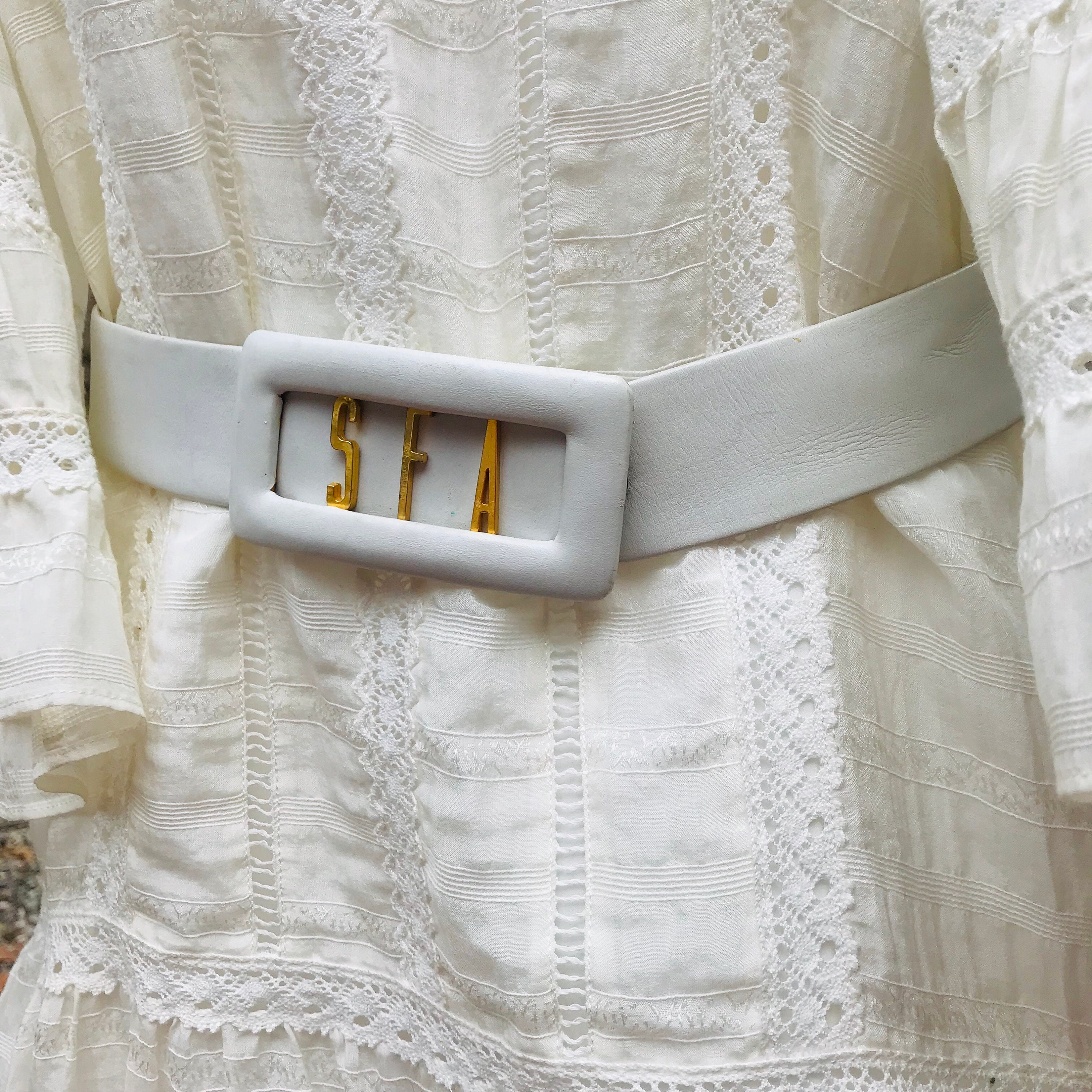 Judith Leiber Saks Fifth Ave - Leather Belt Vintage Judith Leiber X Saks Fifth Avenue Belt - Etsy main image 3