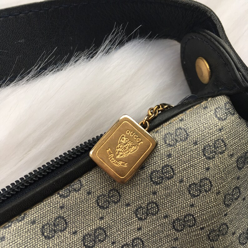 Vintage 1970s Gucci Bag RARE HTF 70s Gucci Handbag Navy - Etsy