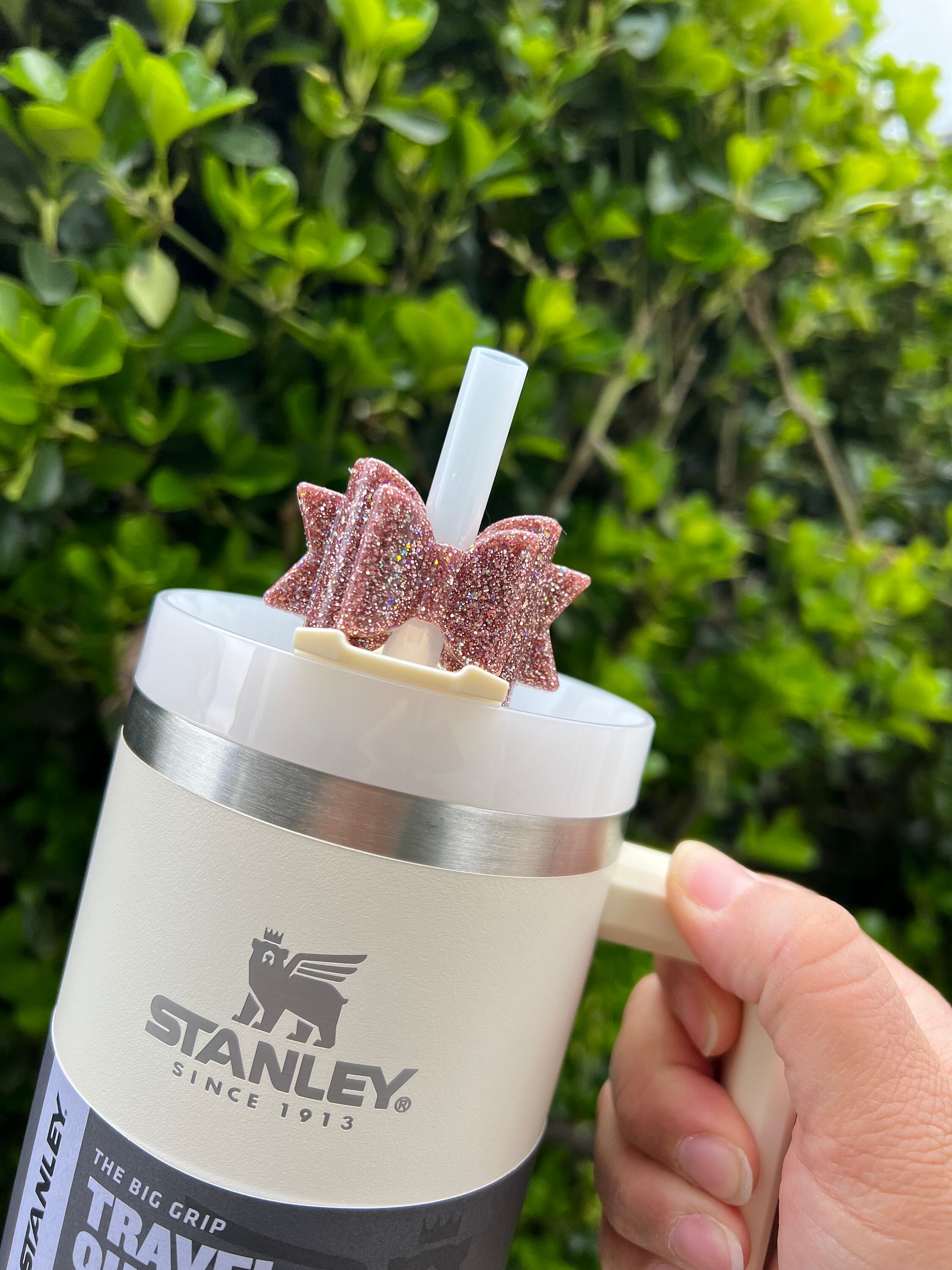 Stanley Straw Topper, Bow Straw Topper for Stanley, Bow Topper for Stanley  Pool Ombre, Straw Topper for Stanley, Starbucks Straw Topper, Bow -   Israel