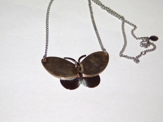 avon butterfly necklace