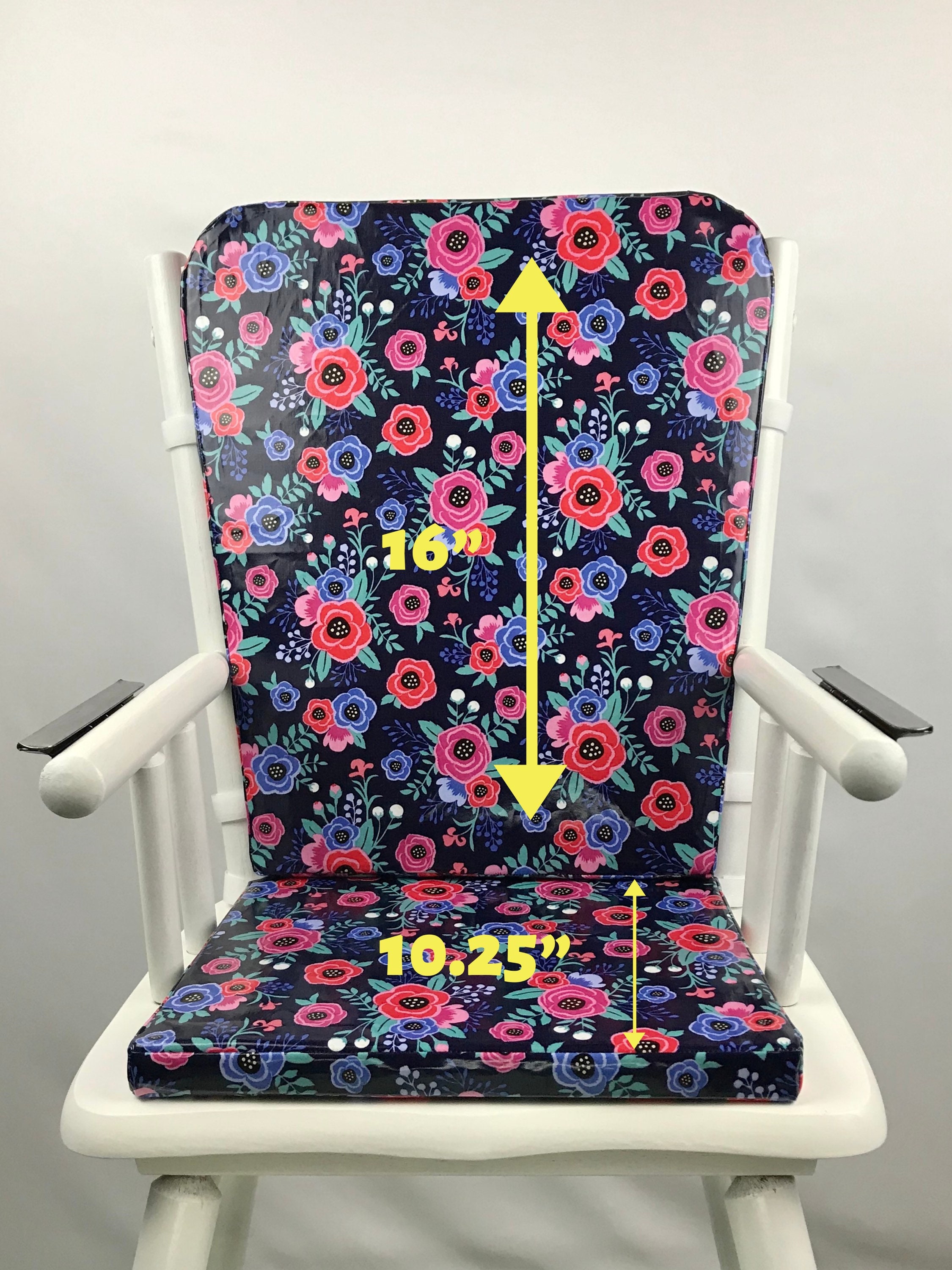 EasyClean High Chair Pads Wood High Chair Pad High Chair Etsy