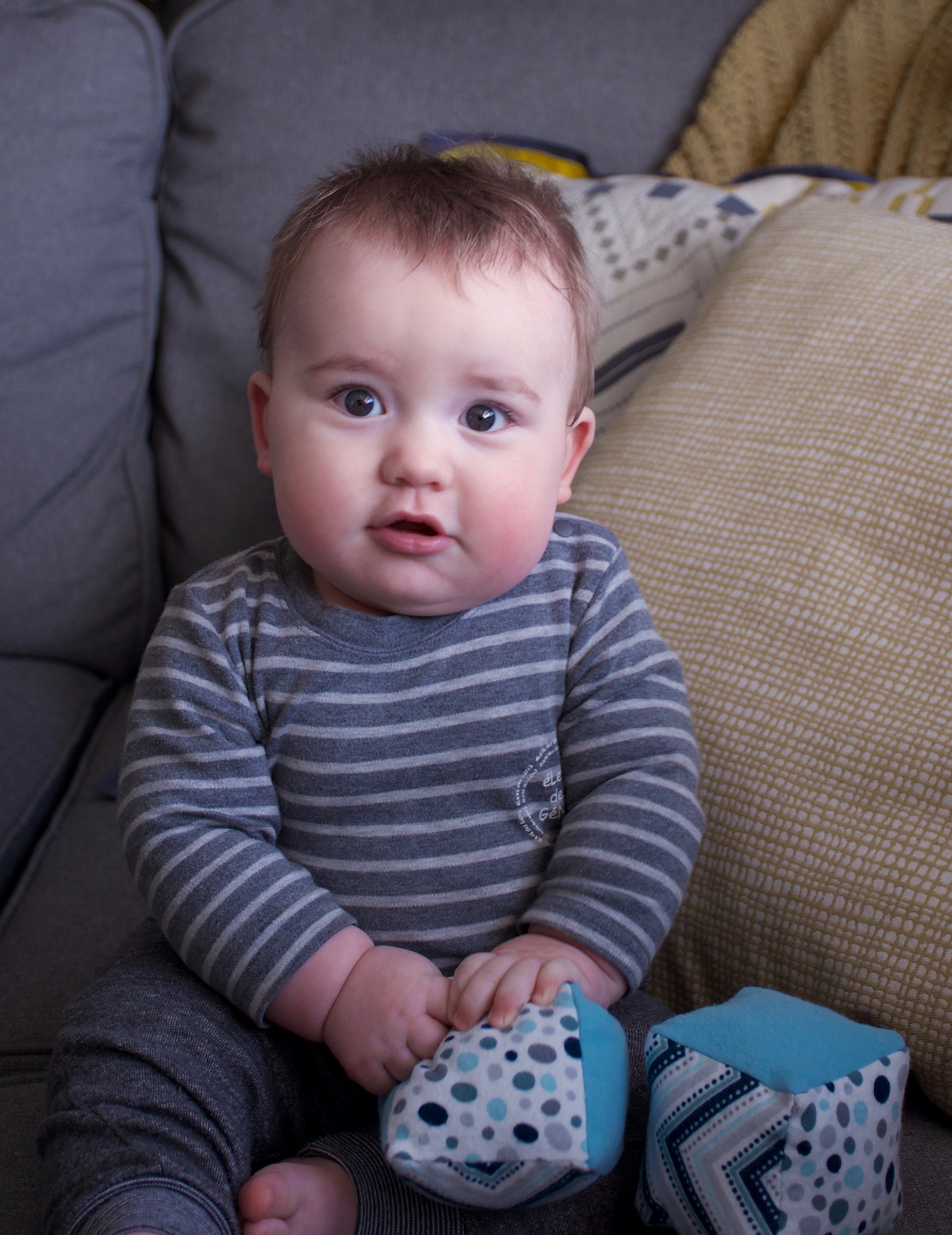 Pastel Checkers Boppli Blocks Fabric Baby Blocks, Soft Baby Block, Baby ...