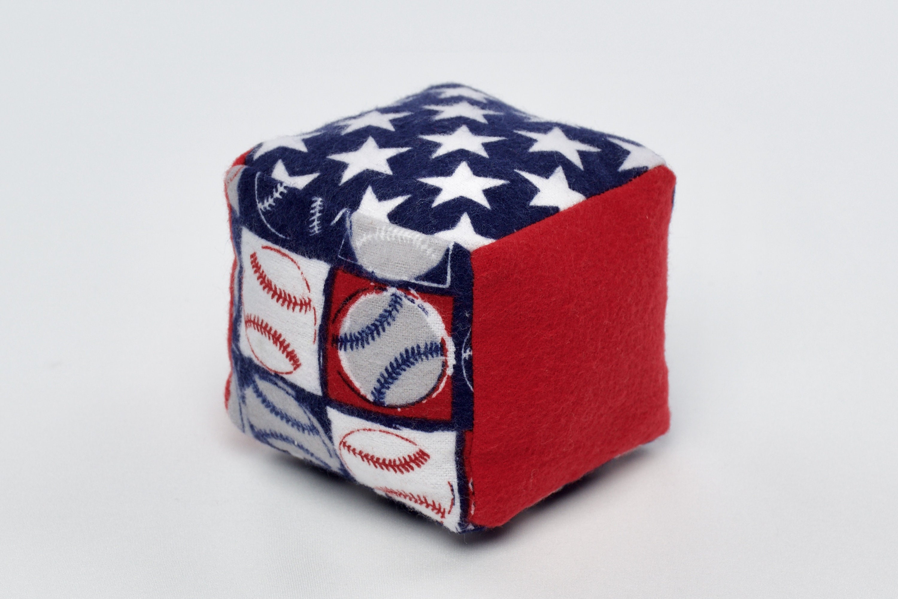 Baseball Boppli Blocks Fabric Baby Blocks, Soft Baby Block, Baby Block