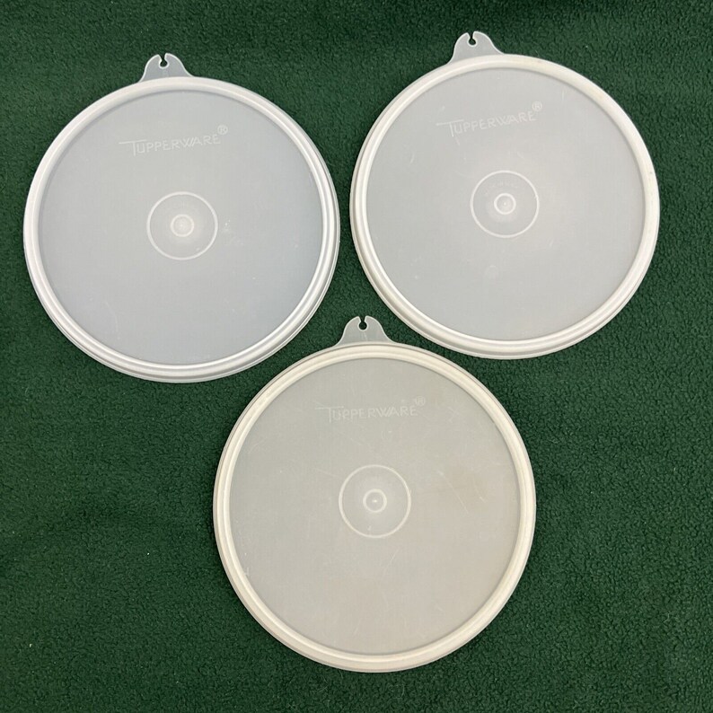 3 VTG TUPPERWARE Replacement Lid Seals 238 for 51/4 Canister Bowl 263