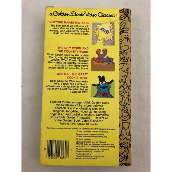 Sesame street telling the truth vhs