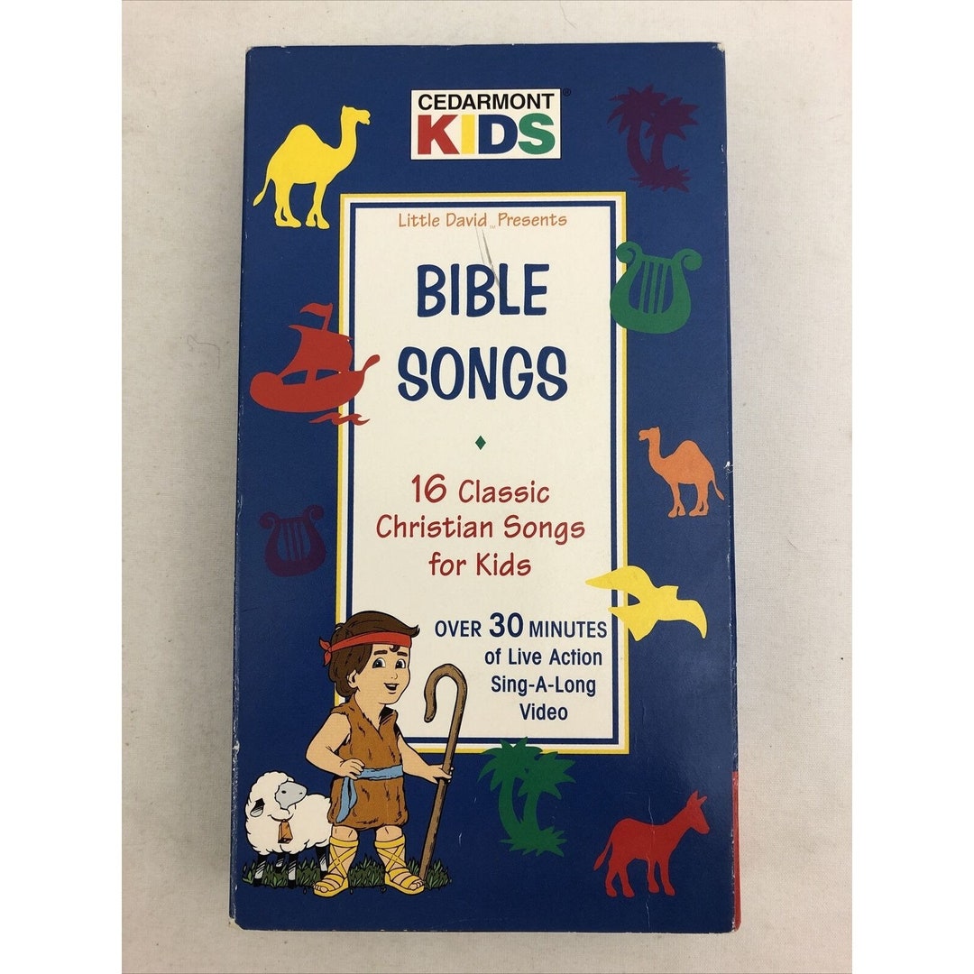 Cedarmont Kids Action Bible Songs VHS 16 Classic Christian Songs for