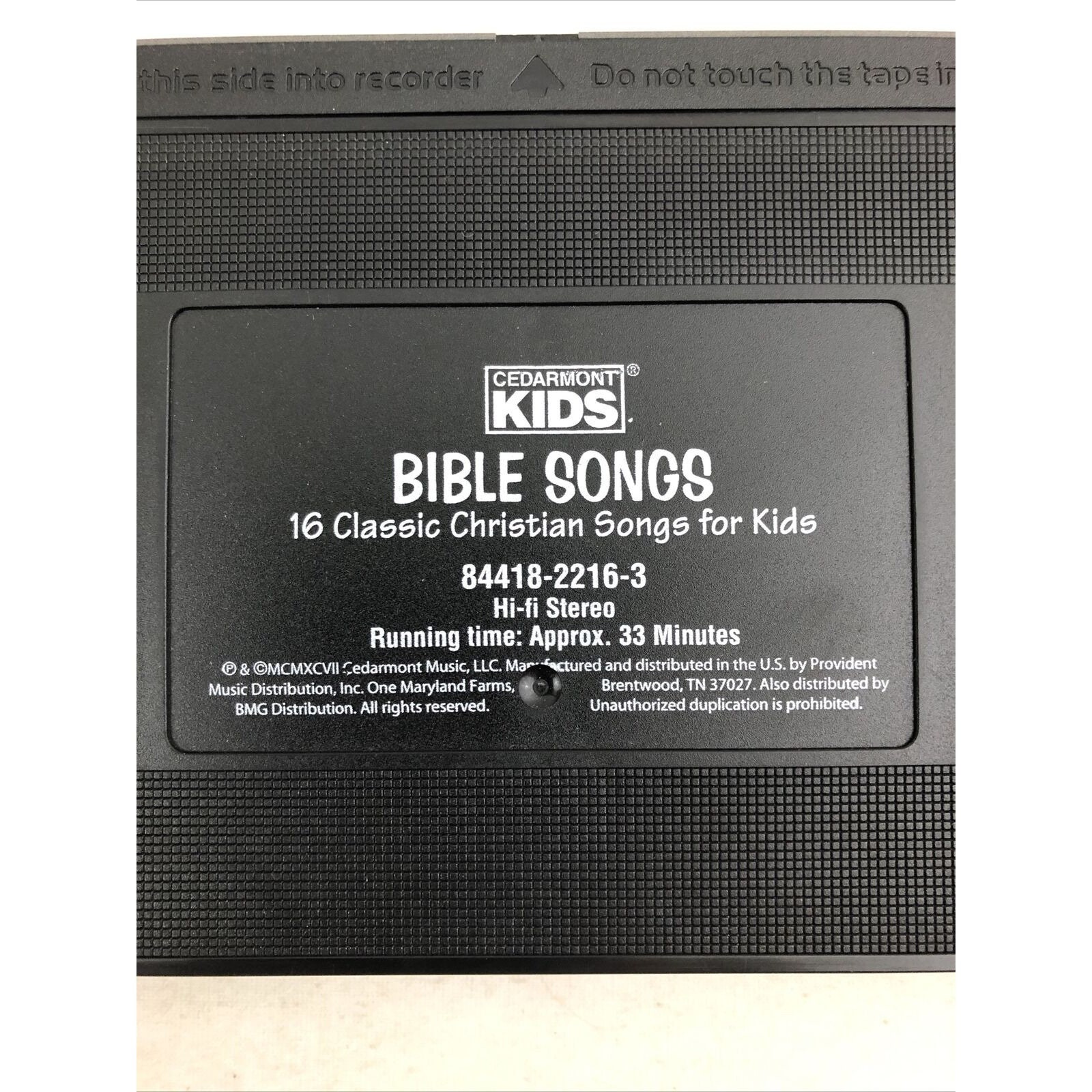 Cedarmont Kids Action Bible Songs VHS 16 Classic Christian Songs for
