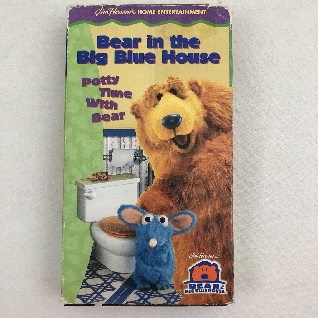 Bear in the Big Blue House Potty Time With Bear VHS 1999 Etsy