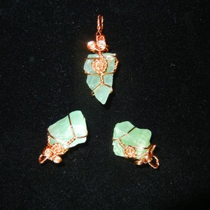 Green Calcite Necklace Pendant