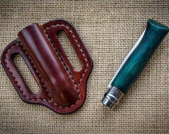 Fodero Porta Coltello Pieghevole In Nylon Oxford: Da Cintura, Con Bottone Di Sicurezza, 155x75 Mm, Per Esterno E Campeggio - 6