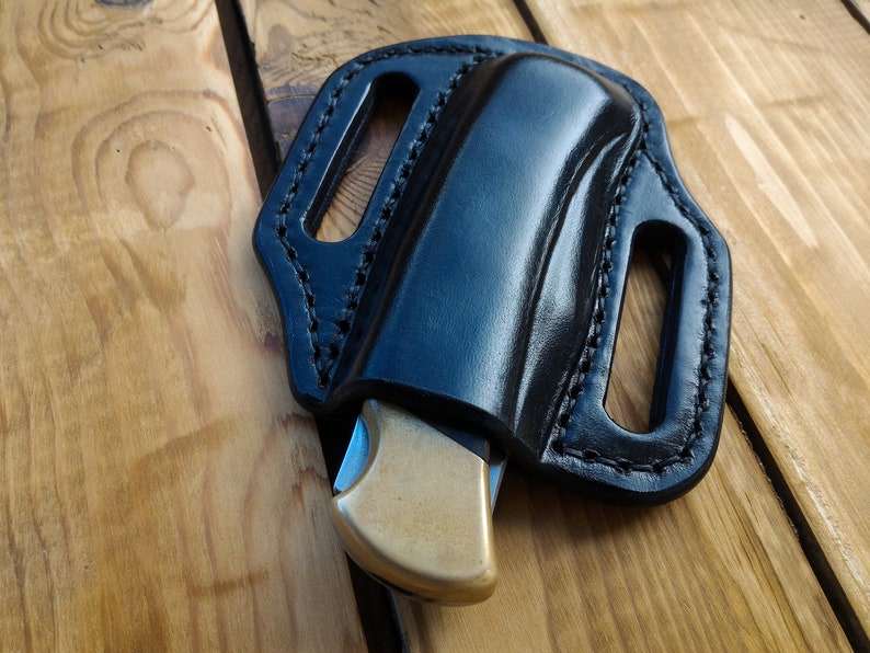 Pancake Leather Sheath for Buck 110 Knife Custom Leather Etsy