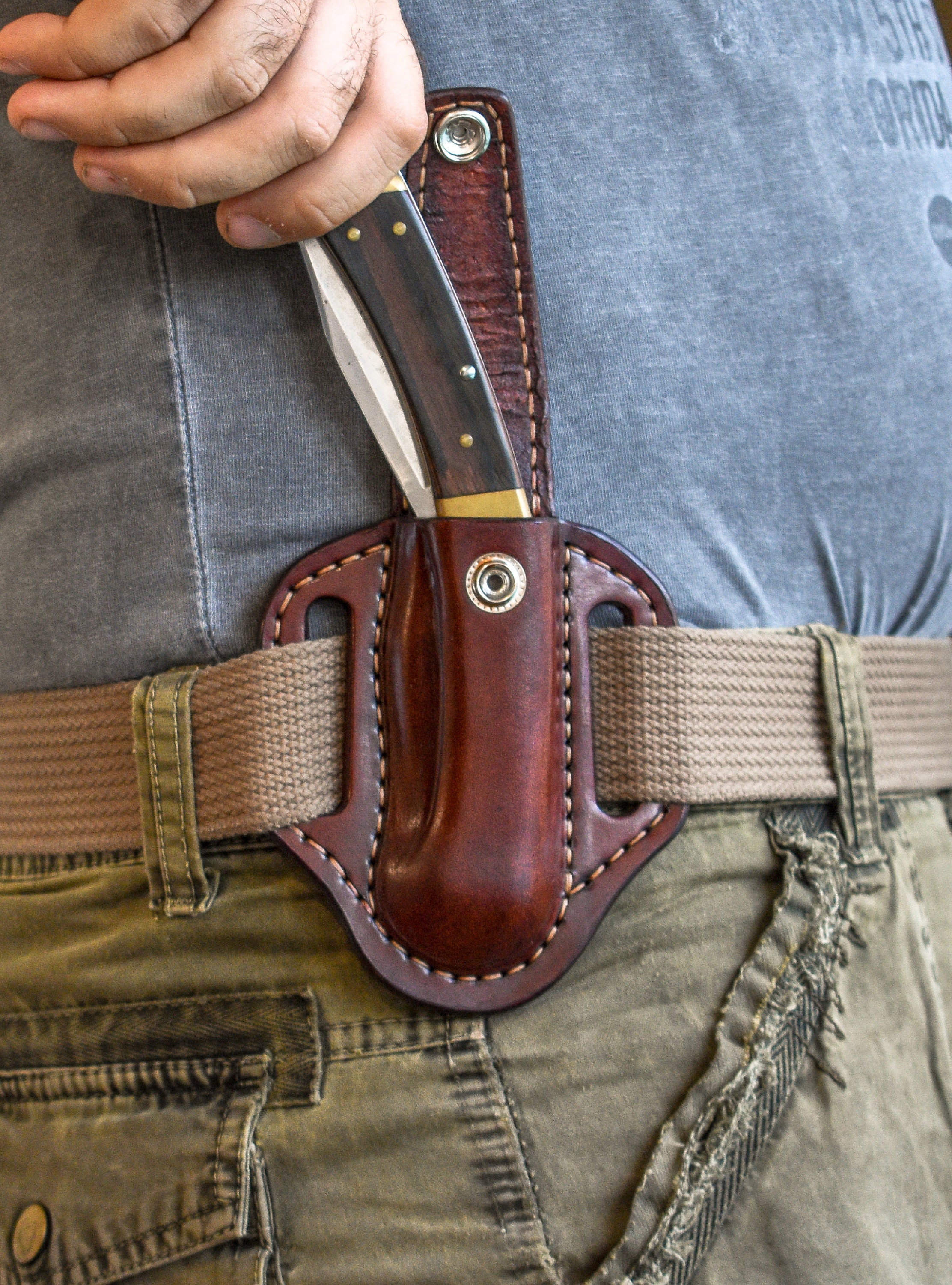 Closed Top Pancake Sheath for Buck 110 Folding Hunter Custom Etsy