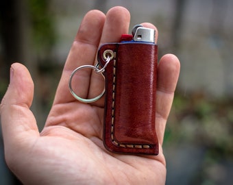 Lighter Pouch, Lighter Sleeve, Leather Lighter Keyring