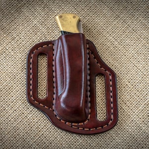 Pancake leather sheath made for Buck 112 Ranger