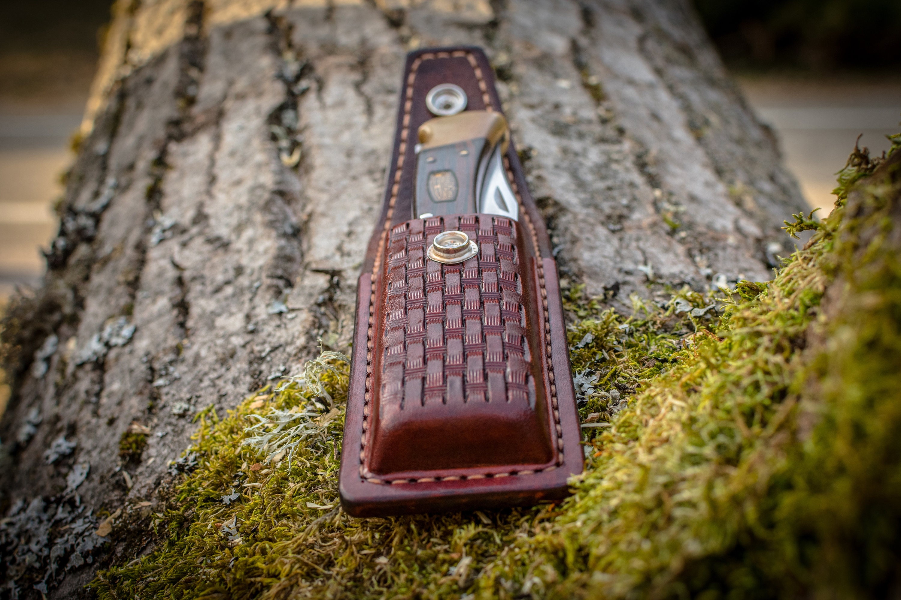 Folding knife Leather Pouch Leather Folding Knife Sheath Etsy