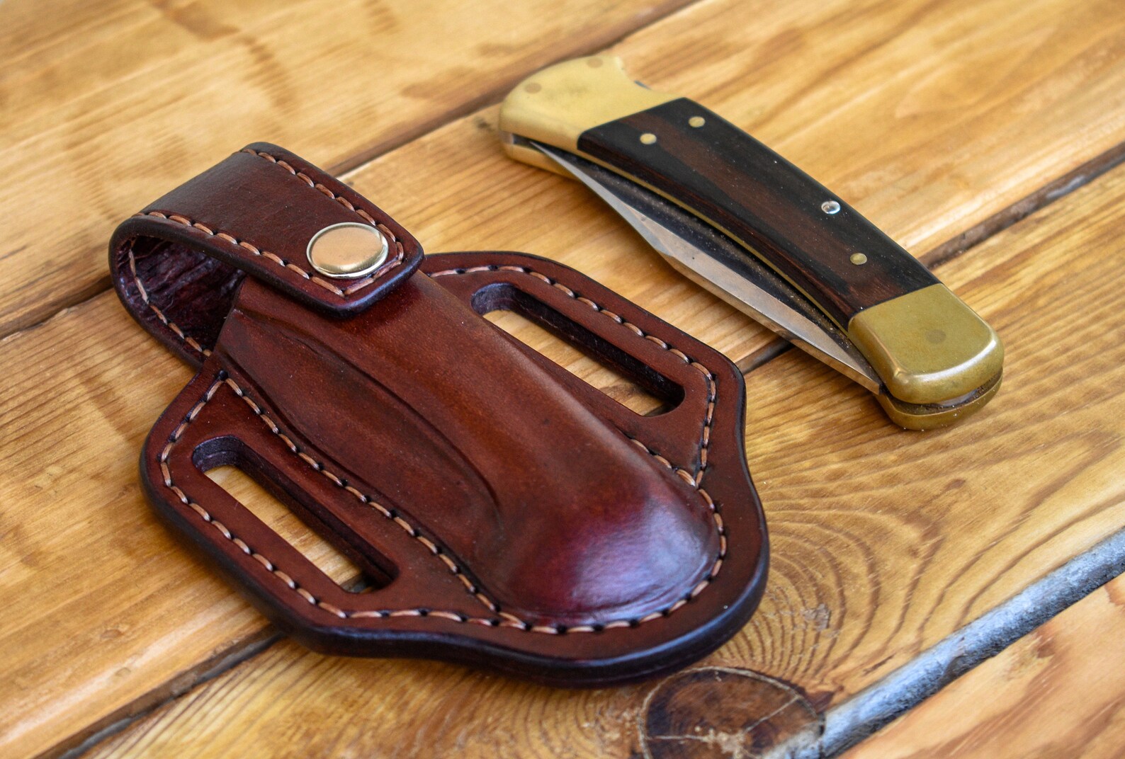 Closed Top Pancake Sheath for Buck 110 Folding Hunter Custom Etsy