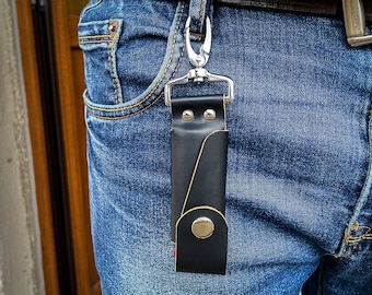 Leather Lighter Holder for Bic Lighters, With Swivel