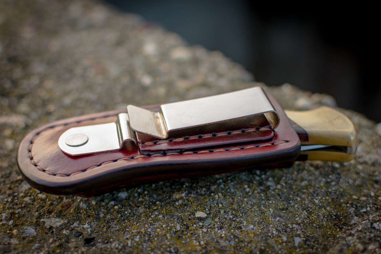 Belt clip leather sheath for Buck 110 folding hunter folding Etsy