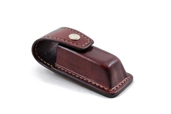 Victorinox Work Champ用レザーケース、ベルトループ付きハンドメイド
