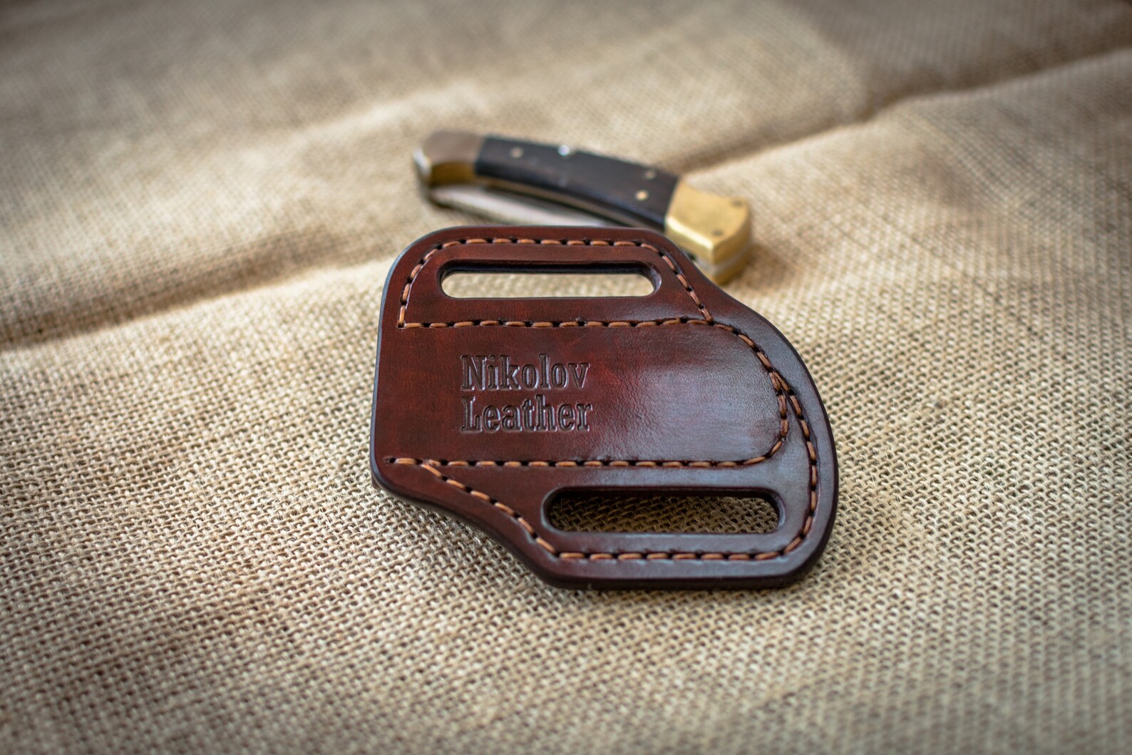 Pancake Leather Sheath Made for Buck 112 Ranger Custom Etsy