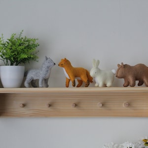 Felt Woodland Animals Toy Set: Forest Nursery Decor