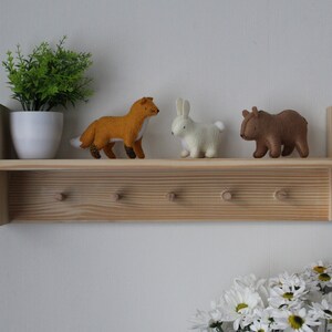 Felt Woodland Animal Toys: Bear, Bunny, Fox - Nursery Decor