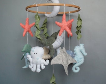 ocean themed baby mobile