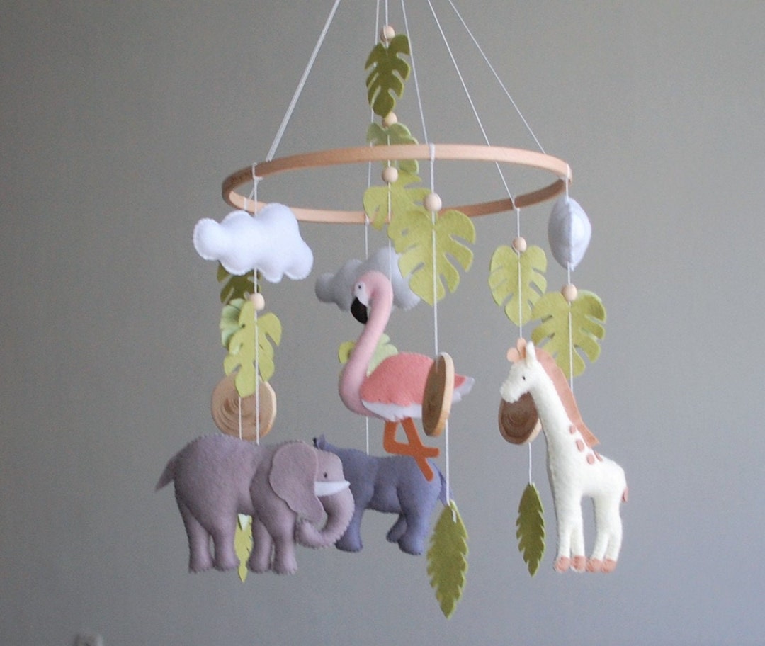 Baby Mobile Safari Nursery Crib Mobile Hanging Cot Mobile Jungle