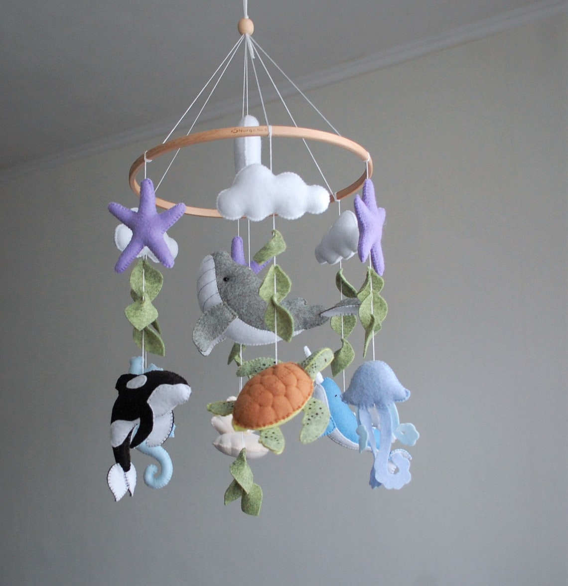Großes Ocean Baby Mobile Meerestiere Kinderzimmer Deko | Etsy