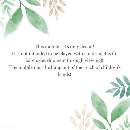 Woodland Animals Mobile Baby Forest Nursery Decor Felt