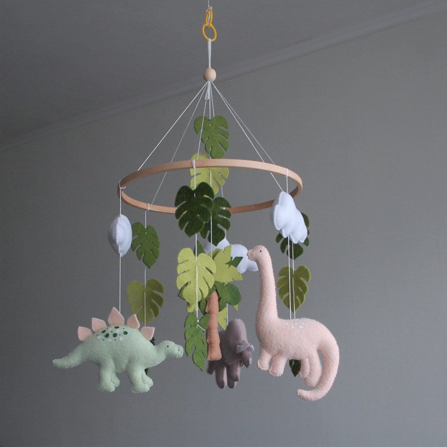 Dinosaur Mobile Baby Mobile Girl Nursery Mobile Crib Etsy