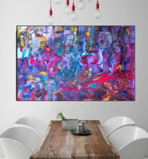 Large Abstract Modern Print Master Bedroom Art Extra Large Wall Art Colorful Prints On Canvas Fine Art Print Large Painting 40 X 56
