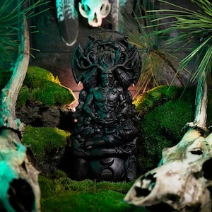 Cernunnos, Cernun, wood horned god, celtic god, altar statue, pagan god, wiccan, druid