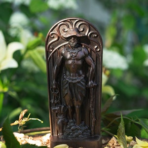 Elegua Eleggua  Elegba Yoruba Papa Legba Elegbara Haitian Vodou  Voodoo Orleans Hoodoo Orisha  Spiritual Crossroads Carving Wood Altar