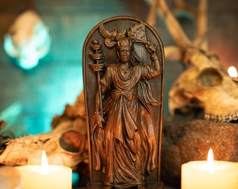 Obatala Orisha Statue: Hand-Carved Ash Wood, Yoruba Tradition