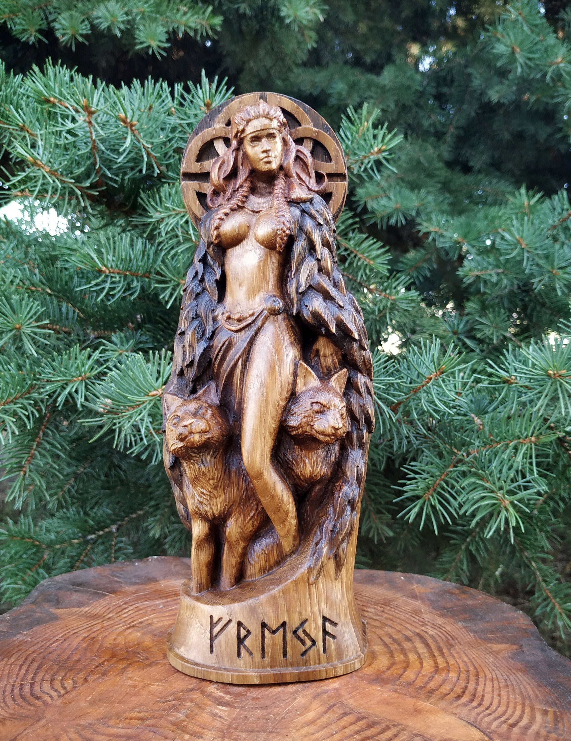 Freya Statue Freyja Vanadís Norse Goddess Viking God Etsy 