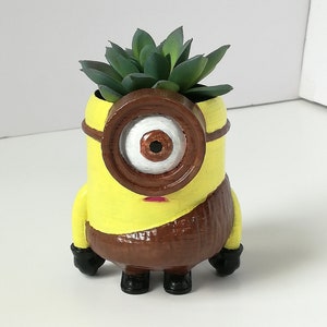 Minion Planters /Desktop Planter/Caveman Minion / Succulent Planter