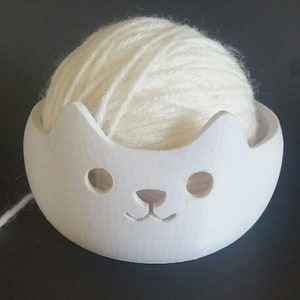Sturdy Yarn Bowl Medium Large Cat Bowls 3D Printed Bowl Knit Crochet Hobby Kitty  Yarn Bowl 