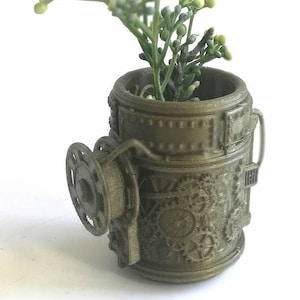 Jardinera Steampunk, portalápices, portapinceles, etc.