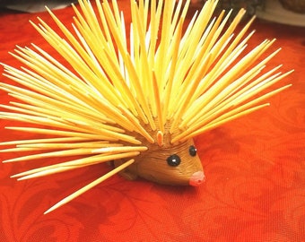 Porcupine toothpick holder