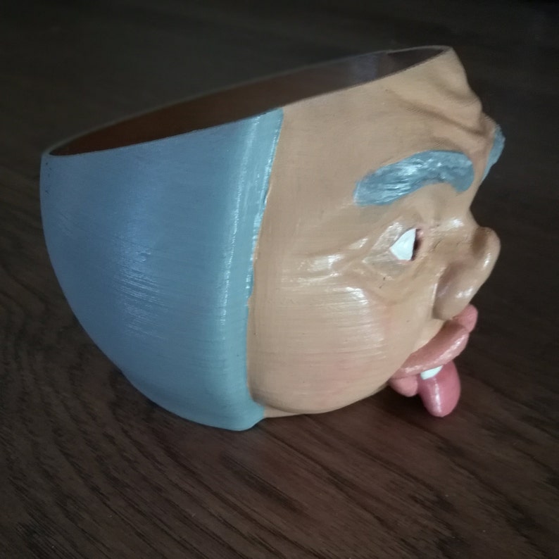 Yarn Bowl With Ugly Face image 7