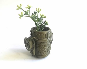 Steampunk Planter, Pencil holder, brush holder ect..