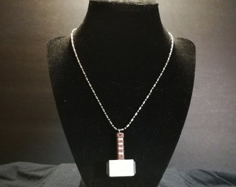 Thor's Hammer Necklace and Earrings Set