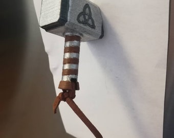 Thor Mjölnir Hammer Fridge Magnet: Hand-Painted Stormbreaker Fan Art